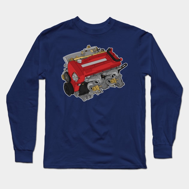 RB26 sticker Long Sleeve T-Shirt by ArtyMotive